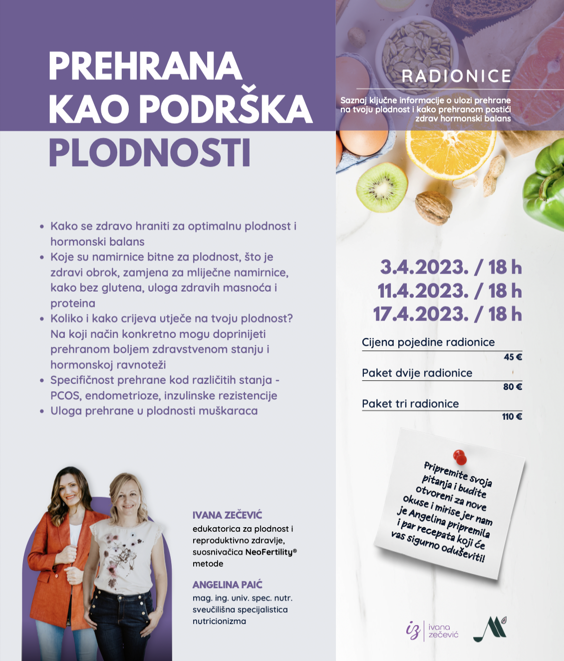 Radionica Prehrana Kao Podrska Plodnosti